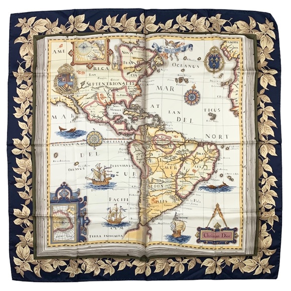 Dior Accessories - DIOR Rare Americas Map Scarf
